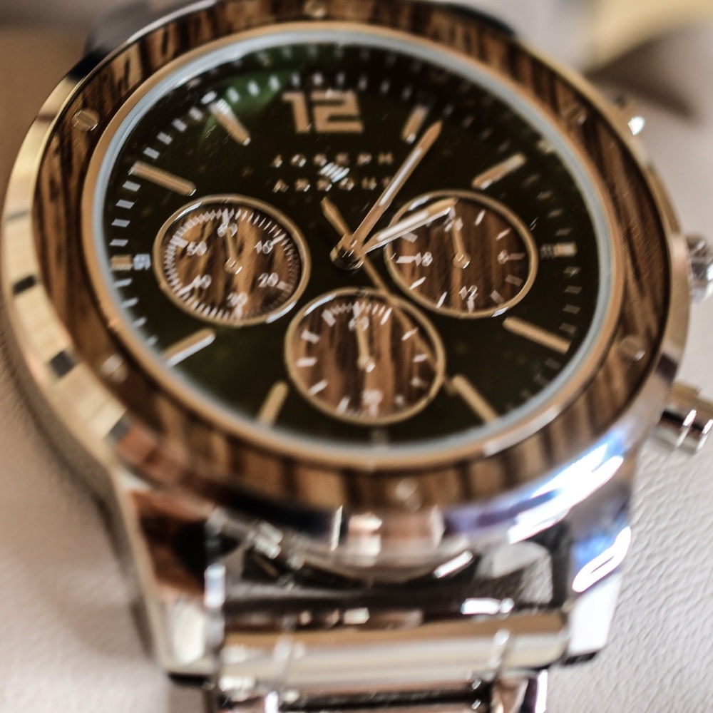 Joseph Abboud Men's Watch - Joseph Abboud Chronograph Wood Grain Watch - WOW!